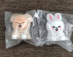 SKZOOライトマスコット ガチャ リービット＆パピーム2個セット 離婚危機