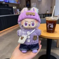 限定特価 labubu洋服ラブブぬいぐるみ着17cmぬい服　着せ替え服5点セット