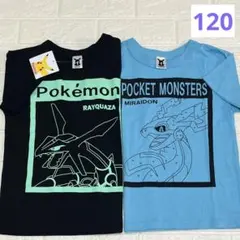 ラスト１点⭐️ポケモン　半袖Tシャツ2枚組　サイズ120㎝　レックウザ　ミライドン