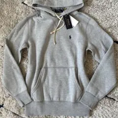 【タグ付き✨】ポロラルフローレン　パーカー　スウェット　裏起毛　刺繍　グレー