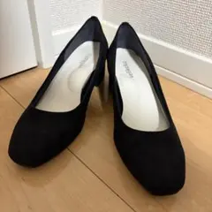 [1度着用のみ]ヴェリココ　パンプス　ヒール　ブラック　靴