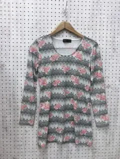 J-Y2K お姉ギャル古着 CECIL McBEE レース×薔薇　総柄ワンピ