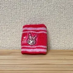 メゾピアノ　ベリエちゃん　リストバンド 濃ピンク ボーダー　美品のサムネイル