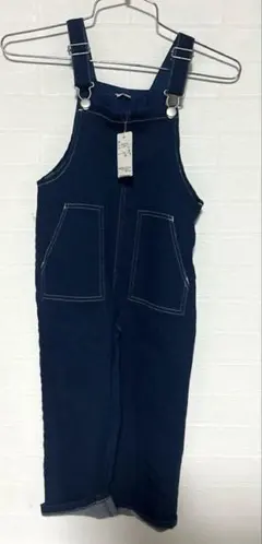 新品 タグ付 プティマイン デニム サロペット オーバーオール 110cm