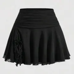SHEIN シーイン MOD ミニスカート ブラック スカート　バレエコアのサムネイル