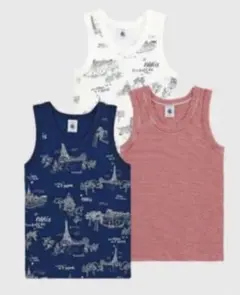 新品　プチバトー タンクトップ 3枚組　4ans 104cm