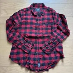 Abercrombie & Fitch ネルシャツ 赤×黒 サイズ XS