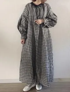 こきん　新品　SM2☆kazumiさんコラボ　リネン2WAYワンピース kazumi×SamansaMos2 kazumiコラボ リネンキャミワンピース