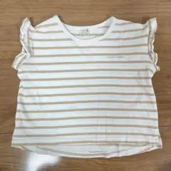 プティマイン　ストライプカットソー　100cm 女の子　夏　半袖　ノースリーブ