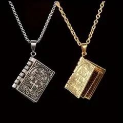 希少　アンティーク　ビンテージ　信仰の十字架ペンダントネックレス　シルバー