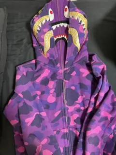 A Bathing Ape シャークフードパーカー M紫