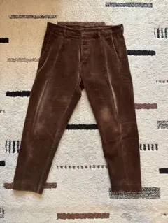 エディフィス417 コーデュロイ テーパードパンツ ブラウン