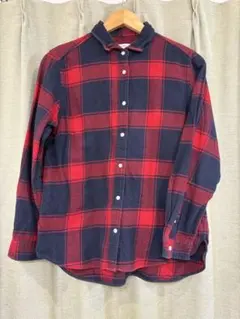 niko and ... 赤・紺 チェック長袖シャツ　レディース