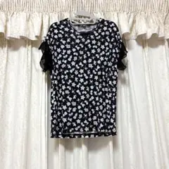 KARL LAGERFELD 総柄ロゴTシャツ 38 ブラックのサムネイル