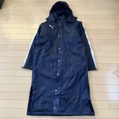 11.12 PUMA プーマ ベンチコート ネイビー 裏ボア S-M