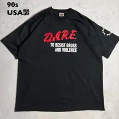 90s USA製 d.a.r.e dare デア　シングルステッチ　tシャツ