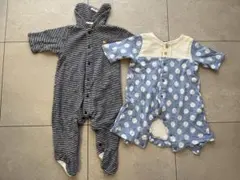 60サイズロンパース２点セット