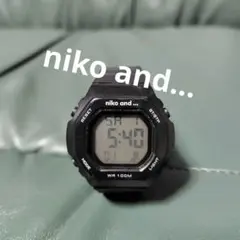 niko and ... デジタル腕時計 ブラック