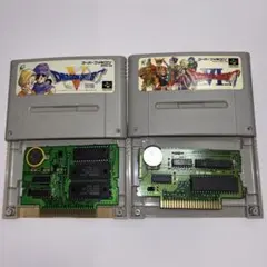 ドラゴンクエストⅤ、Ⅵセット【電池交換済み】スーパーファミコンソフト