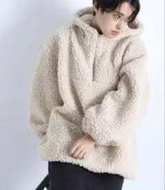 JEANASlS eL Big Boa Big Hoodie ボア パーカー ①