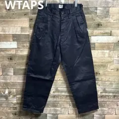 【WTAPS】 ダブルタップス ワイドパンツ スラックス チノパン ネイビー Sのサムネイル