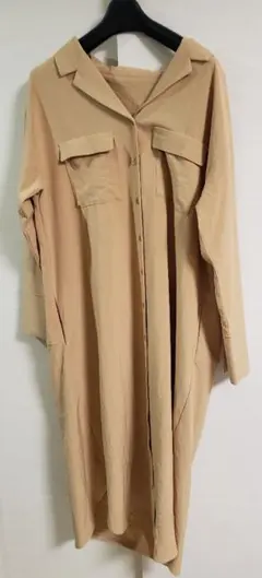 KBF ワンピース　フリーサイズ　キャメル