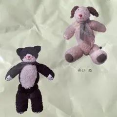 編みぐるみキット5種と編み図6種