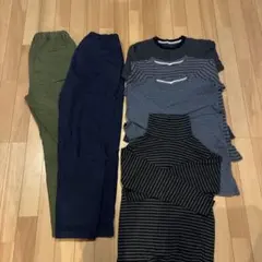 まとめ売り　男の子　暖パン　Tシャツ ユニクロ　子ども　パンツ　長袖　ズボン