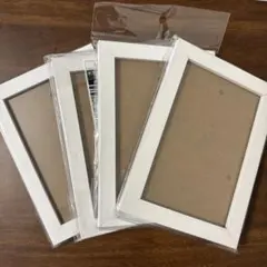 ホワイト A4フォトフレーム 4個セット