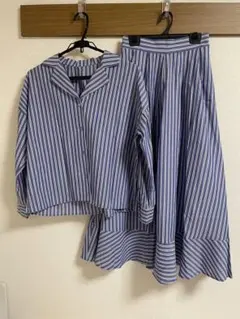 ur's ストライプシャツスカート　セットアップ