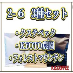 自家焙煎コーヒー 2-6 飲み比べ 3種セット※説明文を必ずご確認下さい