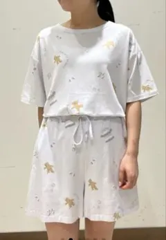ジェラートピケ　ウォッシングベアTシャツ&ショートパンツ