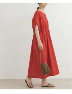 ADORE ADOER ライトレーヨン麻ワンピース38 - メルカリ