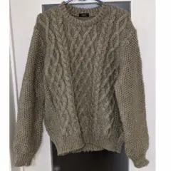 最終値下げ価格COMME CA ISM ニットセーター メンズM カーキー色