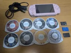 中古PSP本体 ソフト8本つき