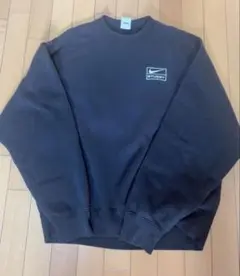 NIKE STUSSY クルーネックスウェット ブラック正規品のサムネイル