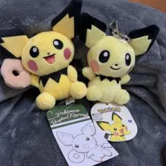海外限定】 ポケモン ピカチュウぬいぐるみキーホルダー ハート