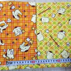 サンリオ　ポムポムプリン　はぎれ　2枚