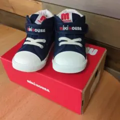 ミキハウス　セカンドシューズ15.5センチ　ネイビー