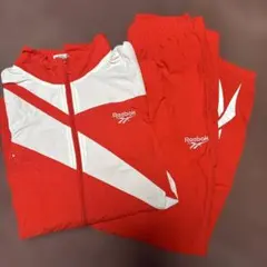 Reebok ジャージ上下セット レッド ホワイト