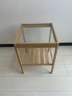 IKEA ネスナ ベッドサイドローテーブル　竹製