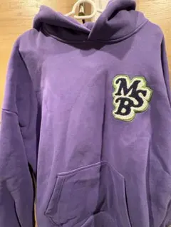MSB刺繍入り紫パーカー