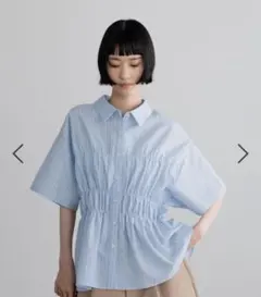 ローリーズファーム　ストライプシャーリングSS　ブルーのサムネイル