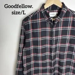 フ*森様 【US古着】Goodfellow. ボタンダウン チェック柄 長袖シャ
