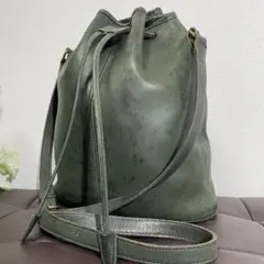 【希少】オールドコーチ グリーン ヌバック バケツ型巾着ショルダーバッグ 希少✨ COACH コーチ オールドコーチ ヌバック バケツ型 ショルダー