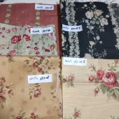 バラ柄生地セット③