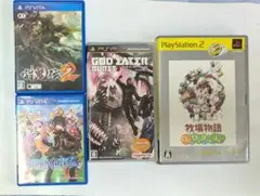 PSVita討鬼伝2　デモンゲイズ　ゴッドイーターバースト　牧場物語　Vita