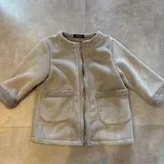 COMME CA ISM ベージュ フリースコート