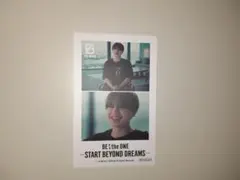 BE the ONE START BEYOND DREAMS フォト風カード
