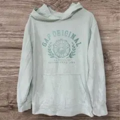 GAP KIDS 160cm ロゴパーカー ミントグリーン 通学 遊び着 訳あり